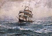 Thomas Somerscales A Ship running before a Gale china oil painting reproduction